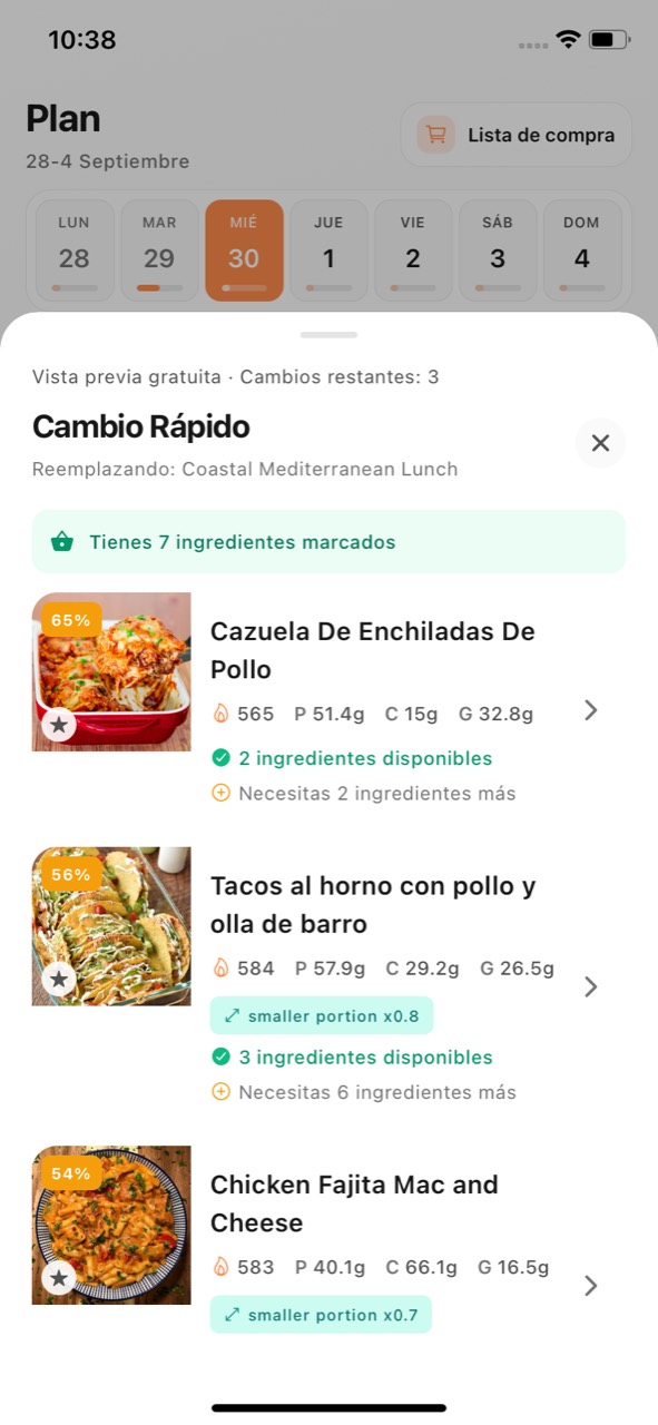Cambia platos